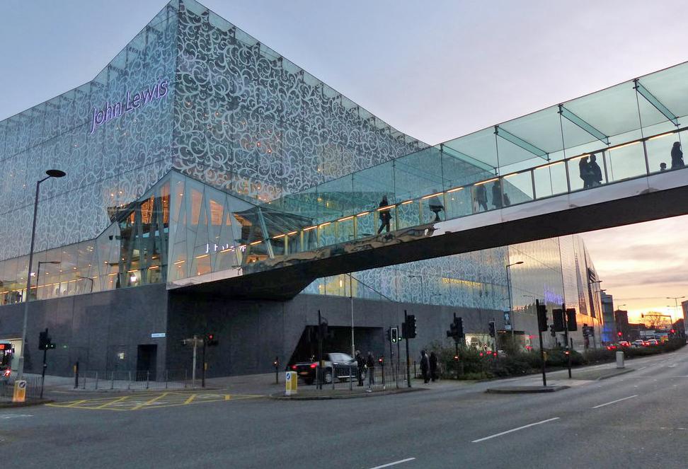 John Lewis building at Highcross Shopping Centre Leicester