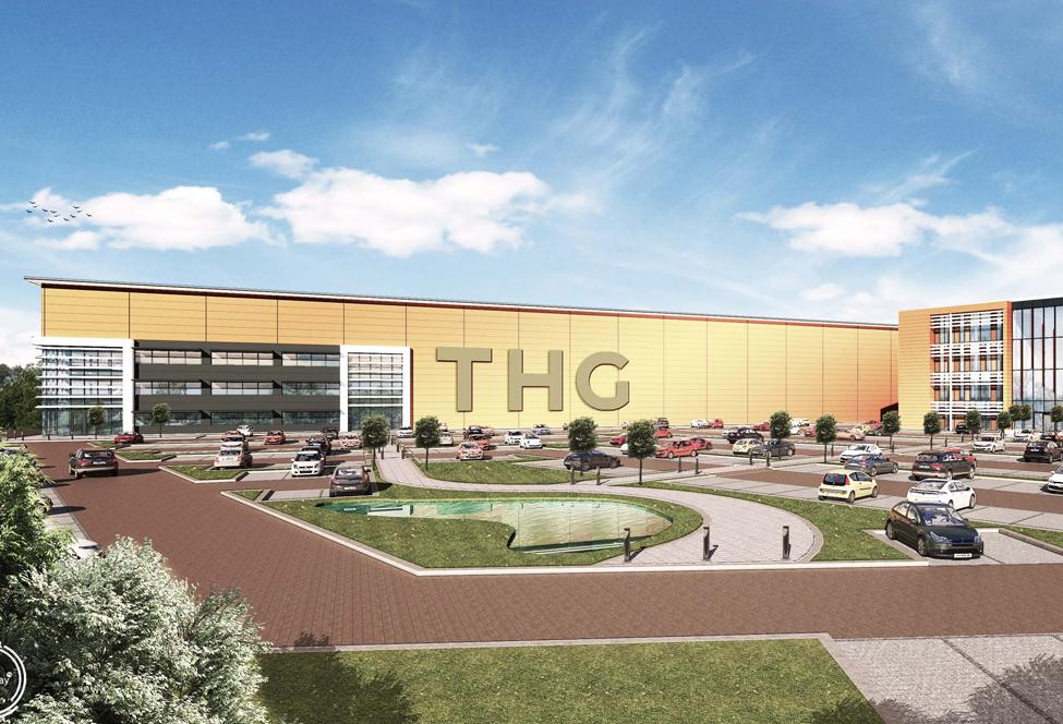 alled ICON, will house The Hut Group’s (THG) new logistics and content creation studio in a 168,000 sq ft warehouse as well as providing 104,000 sq ft of office space over four floors. The development is part of THG’s co-location at Manchester Airport which includes a new 280,000 sq ft office building at Airport City North.