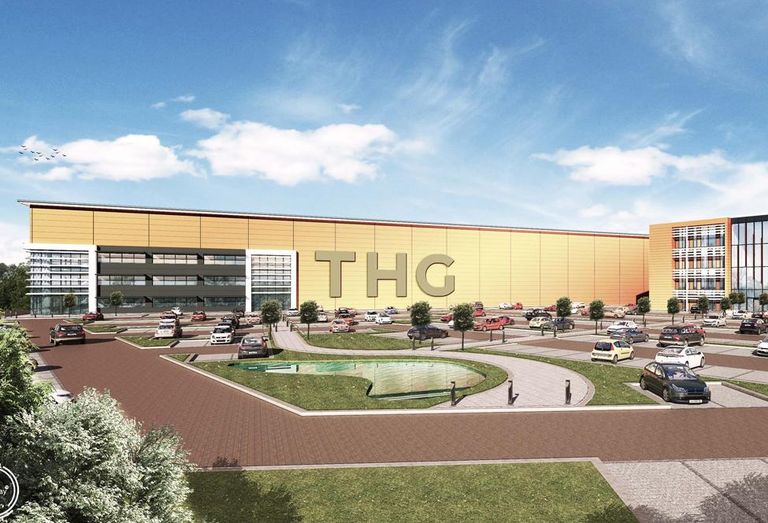 alled ICON, will house The Hut Group’s (THG) new logistics and content creation studio in a 168,000 sq ft warehouse as well as providing 104,000 sq ft of office space over four floors. The development is part of THG’s co-location at Manchester Airport which includes a new 280,000 sq ft office building at Airport City North.