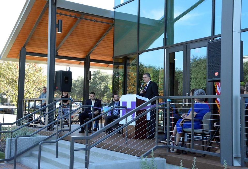Gensler's Barry Hand at the opening of Hope Cottage in Dallas