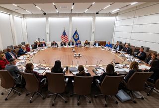 A meeting of the Federal Open Market Committee at the Federal Reserve