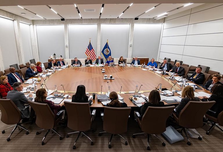 A meeting of the Federal Open Market Committee at the Federal Reserve