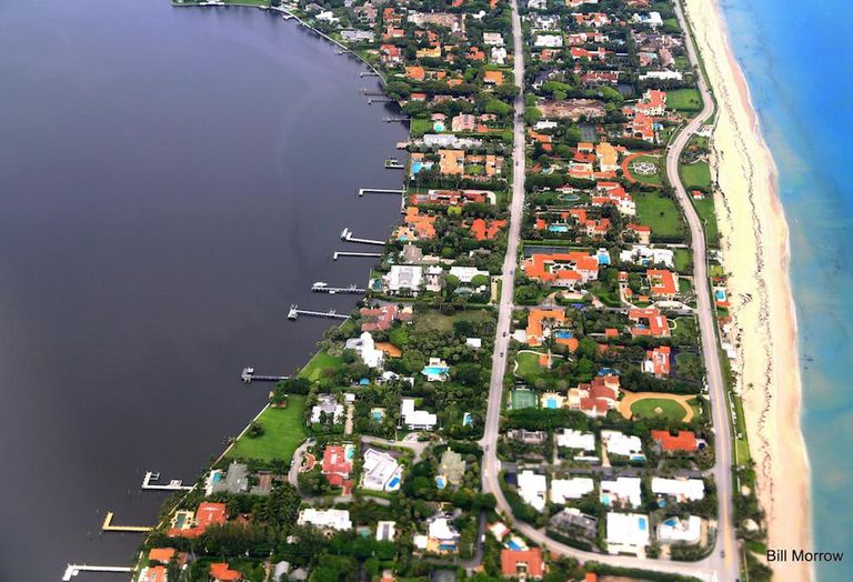 Barrier islands in South Florida 