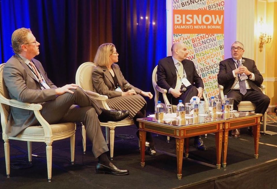 CoStar Head of Market Analytics Hans Nordby, Savills Studley Chief Economist Heidi Learner, CBRE Chief Economist Jeffrey Havsy and Colliers Chief U.S. Economist Andrew Nelson
