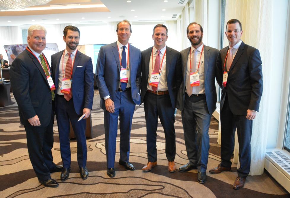 NAI Robert Lynn principal Rick Medinis, Dalfen America Corp president Sean Dalfen, Majestic Realty SVP Al Sorrels, CBRE SVP Ryan Thornton, Lawyers Title Lathram Pou & Associates managing partner Lathram Pou, Prologis VP Jon Sorg