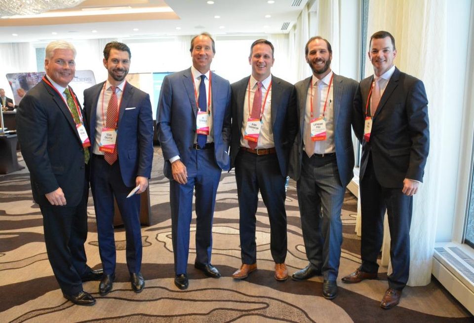 NAI Robert Lynn principal Rick Medinis, Dalfen America Corp president Sean Dalfen, Majestic Realty SVP Al Sorrels, CBRE SVP Ryan Thornton, Lawyers Title Lathram Pou & Associates managing partner Lathram Pou, Prologis VP Jon Sorg
