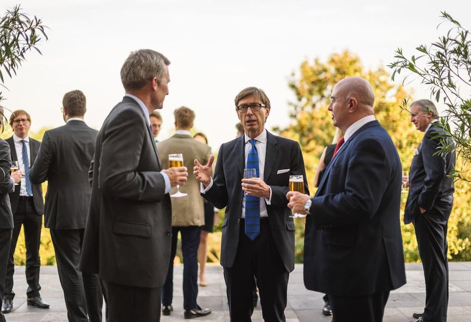 Pioneer Ventures CEO Curtis Large, German Ambassador H.E. Peter Witting, DLA Piper senior partner Jeffery Houle