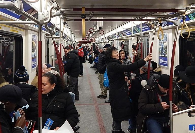 University Line Extension subway car TTC Vaughan Metropolitan station