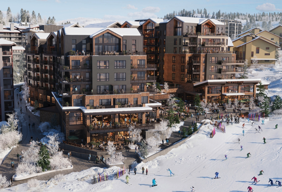 A rendering of Alterra Mountain Group's Ski Times Square project in Steamboat Springs.