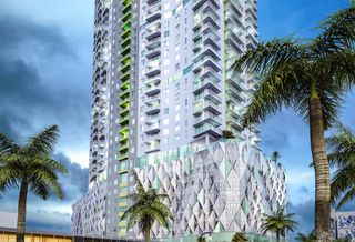 Rendering of 2000 Biscayne Blvd., an upcoming project in Miami from Kushner Cos.