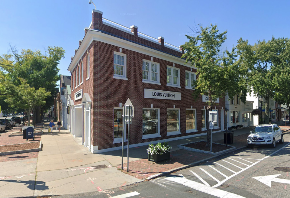1 Main St. in Easthampton, which Tahari Capital sold to LVMH Chairman Bernard Arnault for $22M.