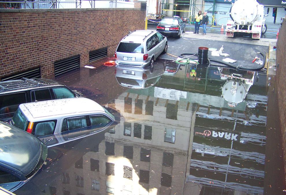 The aftermath of Superstorm Sandy in Downtown Manhattan