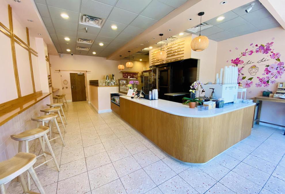 SakuSaku Flakerie's new 1,100 SF home in Tenleytown.