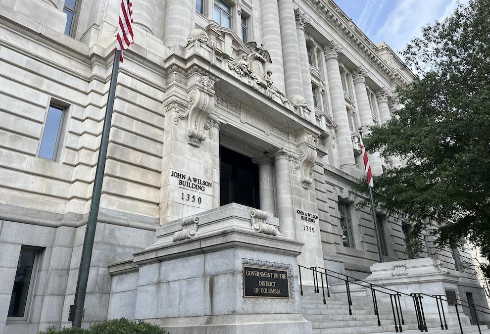 The John A. Wilson Building, home to the D.C. Council and the mayor's office. 