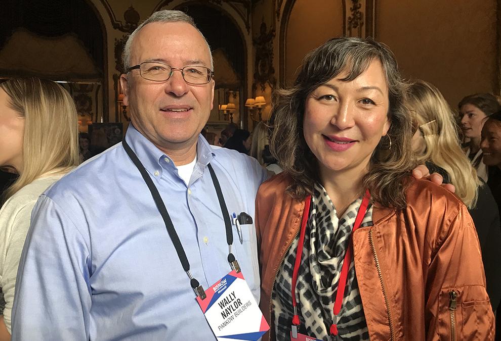 Pankow Builders Project Executive Wally Naylor and Bisnow Power Woman and Pankow Builders Project Manager Taeko Takagi