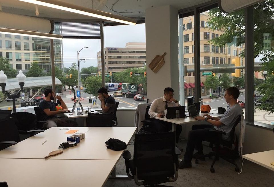 Clarendon MakeOffices cowering hunger startup