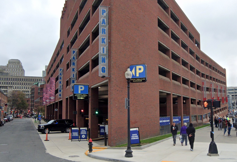 The Dock Square Garage sits across the street from Faneuil Hall Marketplace. 