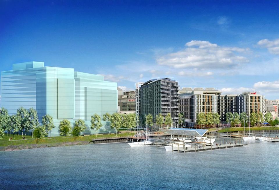 A rendering of Potomac 71, Phase 2 of MRP Realty and Florida Rock Properties' mixed-use project in the Capitol Riverfront