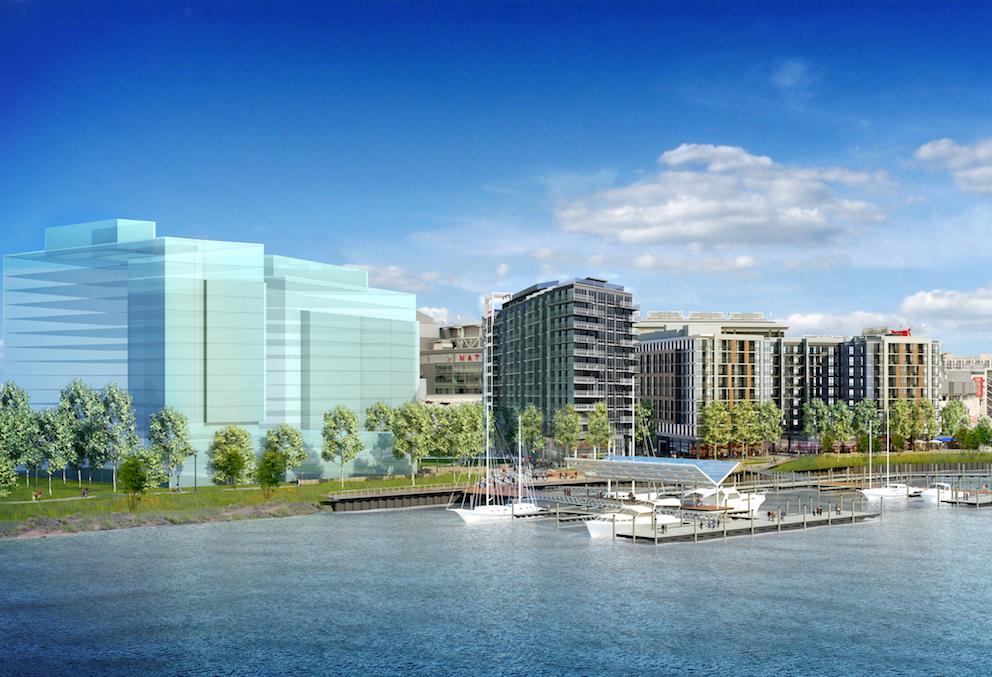 A rendering of Potomac 71, Phase 2 of MRP Realty and Florida Rock Properties' mixed-use project in the Capitol Riverfront