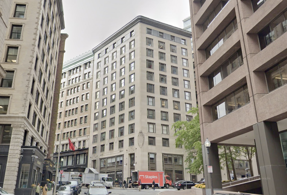 A Google Maps view of 11 Beacon Street in Boston.