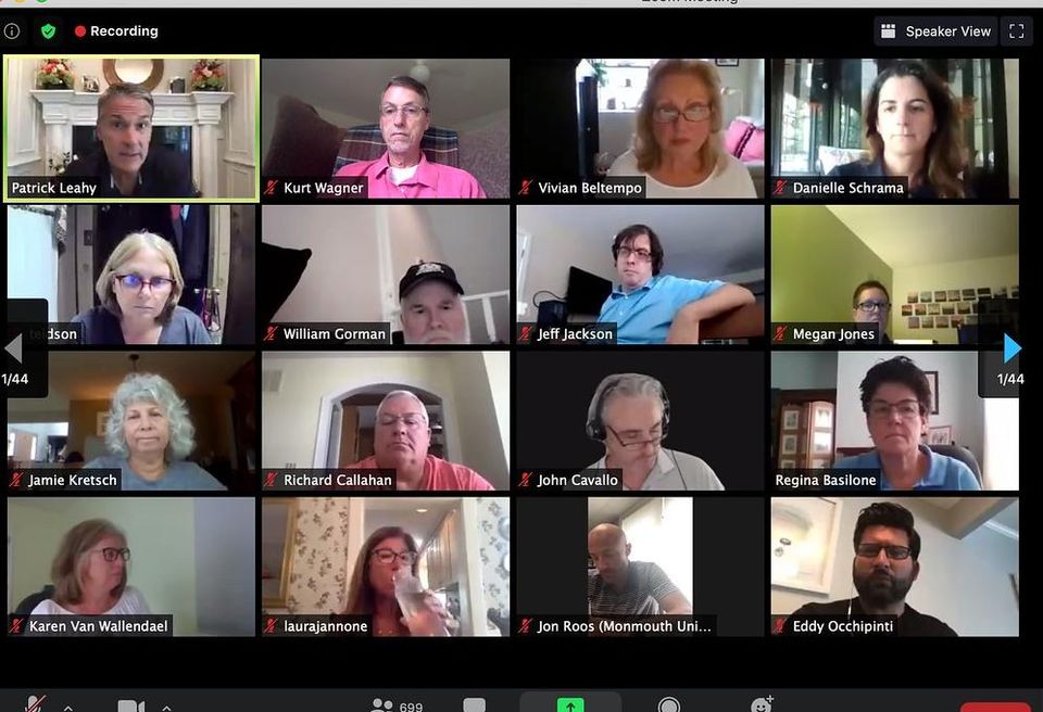 An all-hands business meeting on Zoom.