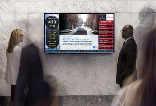 A Captivate lobby screen