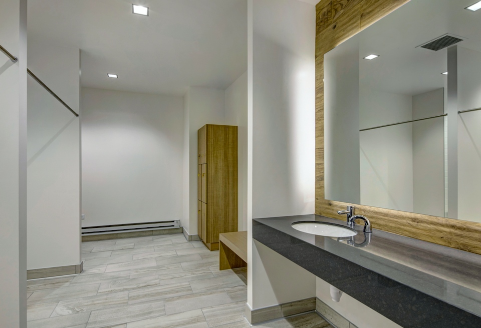 Axis Tower Fitness Center Locker Room