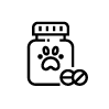 An icon of pet medication