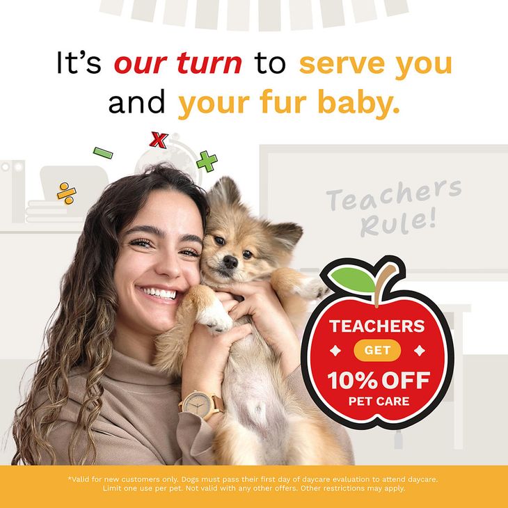 10% off Pet Care for teachers and other educational professionals.