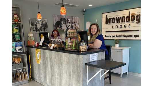 Browndog lodge front desk