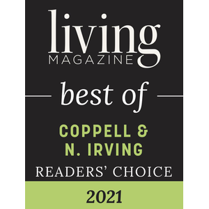 LIVING MAGAZINE BEST OF READERS CHOICE COPPELL/IRVING, 2021