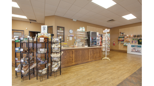Lobby and retail area of pet supplies at Pet Me Scratch Me Onalaska