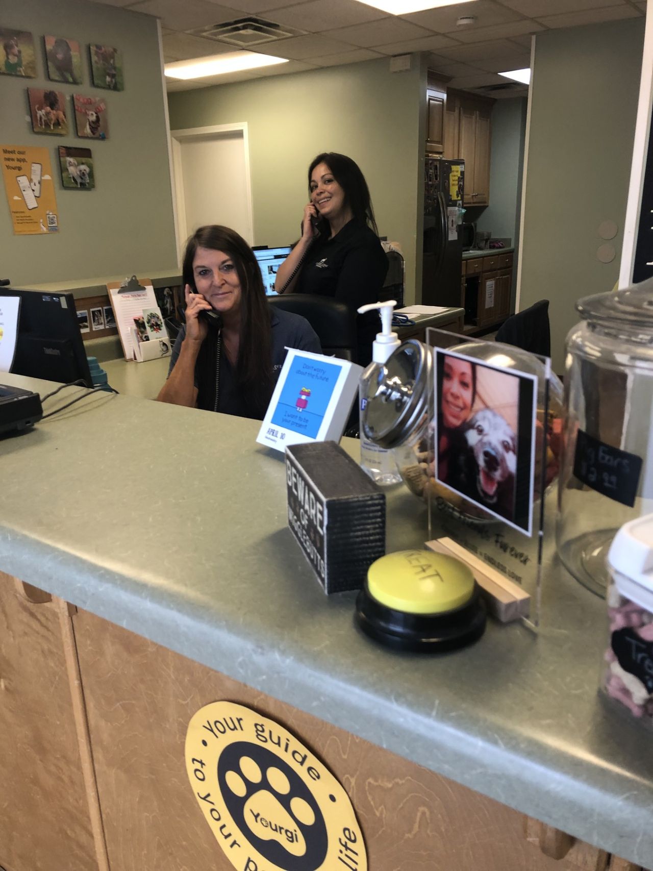 employee on desk