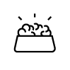 An icon of a pet food bowl